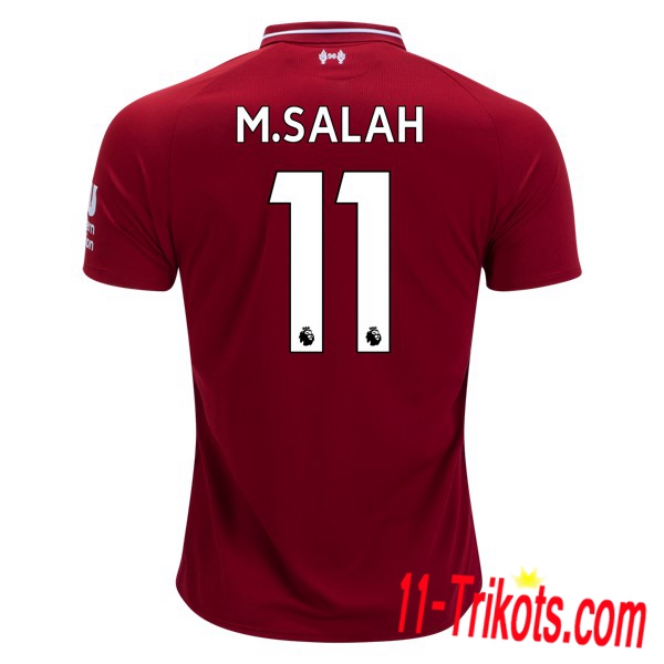 Spielername | Neues FC Liverpool Heimtrikot M.SALAH 11 Rot 2018-19 Kurzarm Herren