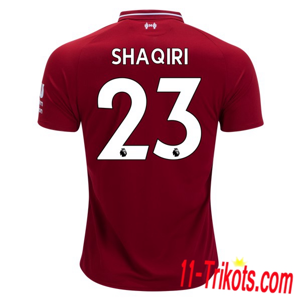 Spielername | Neues FC Liverpool Heimtrikot Shaqiri 23 Rot 2018-19 Kurzarm Herren