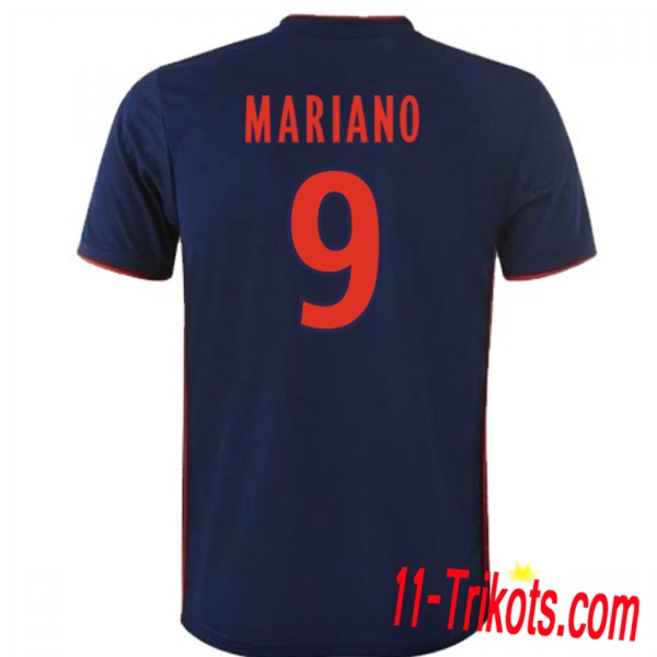 Spielername | Neues Olympique Lyon Auswärtstrikot MARIANO 9 Marineblau 2018-19 Kurzarm Herren