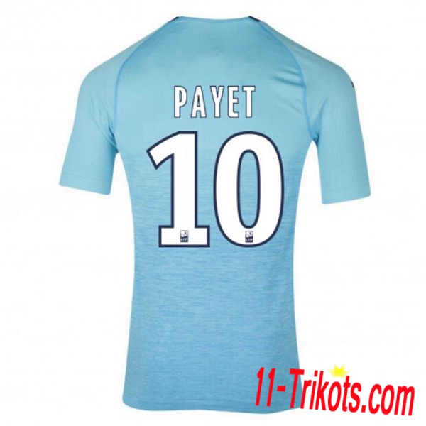 Spielername | Neues Olympique Marseille Third Trikot PAYET 10 Blau 2018-19 Kurzarm Herren