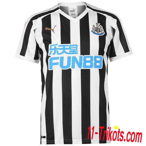 Neues Newcastle United Heimtrikot Schwarz-Weiss 2018-19 Kurzarm Herren Erstellen