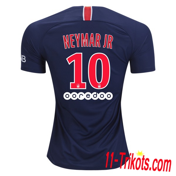 Spielername | Neues Paris St Germain Heimtrikot NEYMAR JR 10 Königsblau-Rot 2018-19 Kurzarm Herren