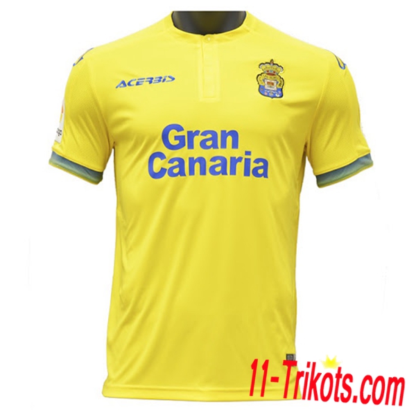 Neues UD Las Palmas Heimtrikot Gelb 2018-19 Kurzarm Herren Erstellen