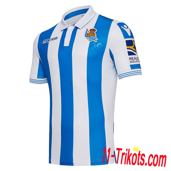 Neues Real Sociedad Heimtrikot Blau-Weiss 2018-19 Kurzarm Herren Erstellen