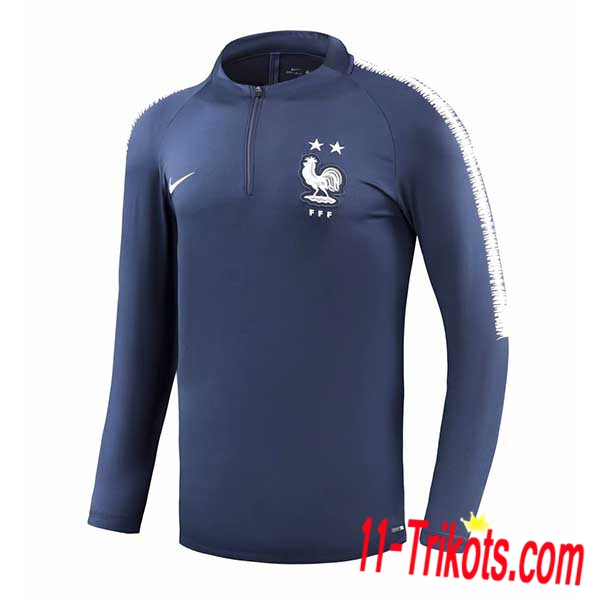 Sudadera de entrenamiento Francia 2 estrellas Azul oscuro 2018/2019