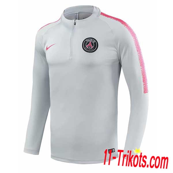 Sudadera de entrenamiento PSG Gris/Blancoo 2018/2019