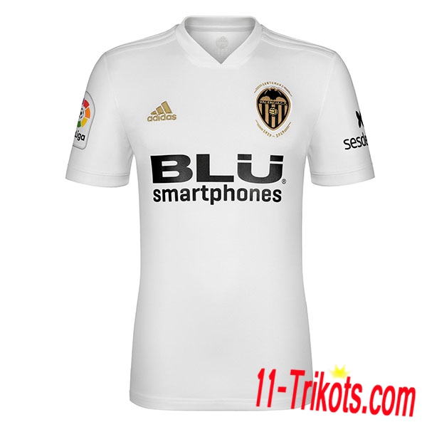 Neues Valencia Heimtrikot Weiss 2018-19 Kurzarm Herren Erstellen