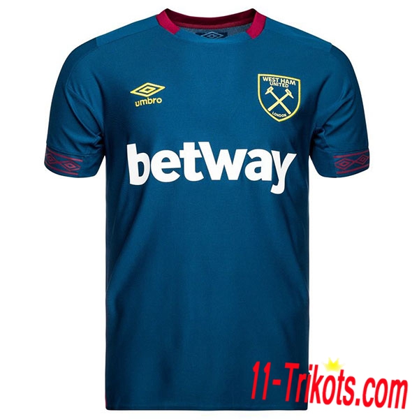 Neues West Ham Auswärtstrikot Blau 2018-19 Kurzarm Herren Erstellen