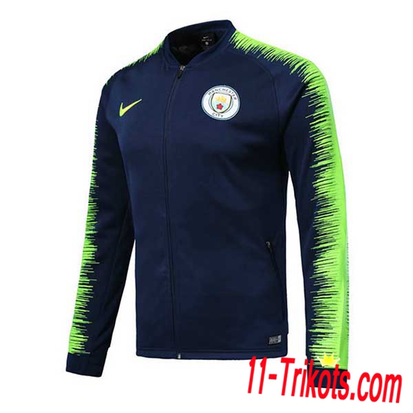 Chaqueta Futbol Manchester City Azul oscuro/Verde 2018/2019