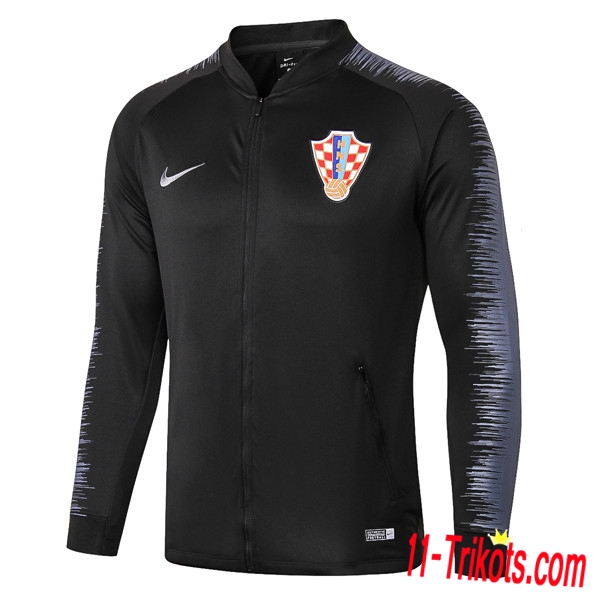 Chaqueta Futbol Croacia Negro 2018/2019