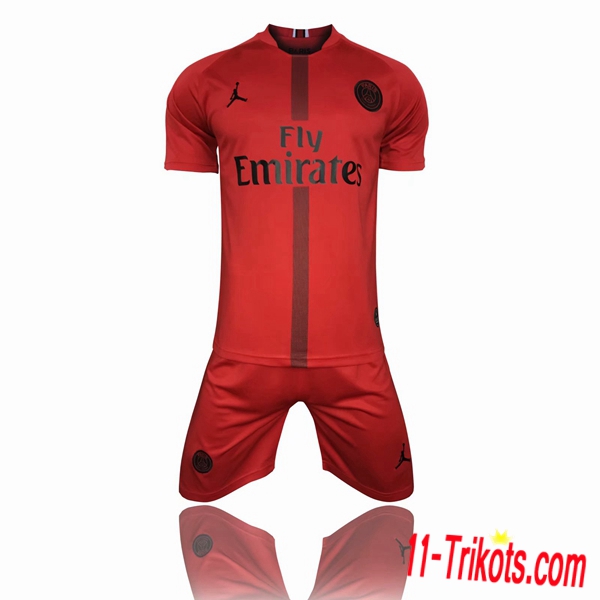 Neues PSG Jordan Third Trikot Rot 2018-19 Kurzarm Herren Erstellen