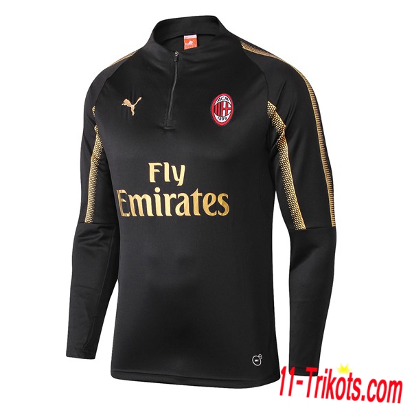 Sudadera de entrenamiento AC Milan Negro 2018/2019