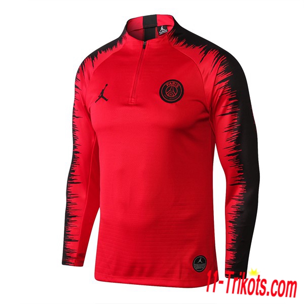 Sudadera de entrenamiento Jordan PSG Roja/Negro 2018/2019