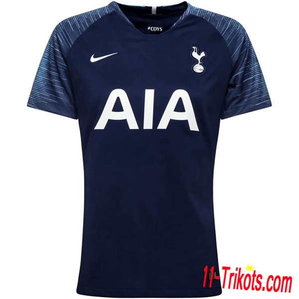 11-trikots | Tottenham Hotspurs Auswärts Trikot Damens Marineblau Kurzarm Neue Saison 2018 19