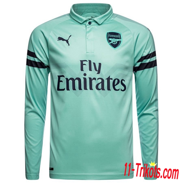 Neues Arsenal Third Trikot Blau 2018-19 Langarm Herren Erstellen