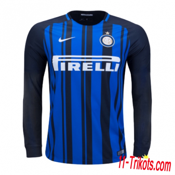 Neues Inter Milan Heimtrikot Blau-Schwarz 2018-19 Langarm Herren Erstellen