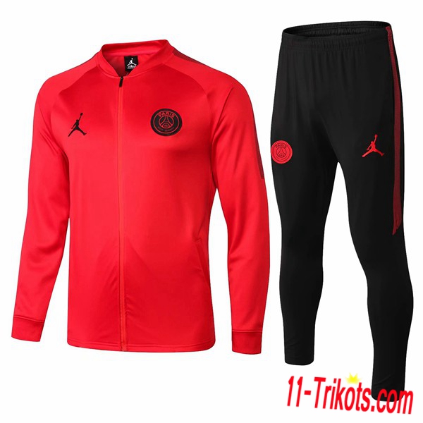 Neuestes Fussball PSG Jordan Rot Trainingsanzug (Jacken) 2018 2019 | 11-trikots