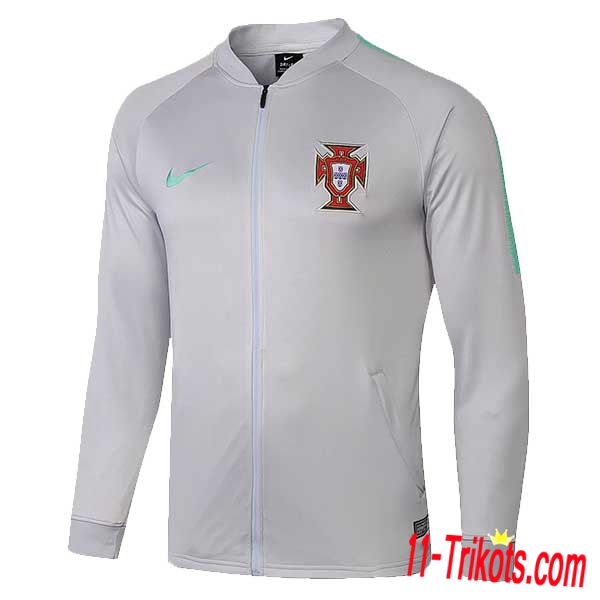 Chaqueta Futbol Portugal Gris 2018/2019