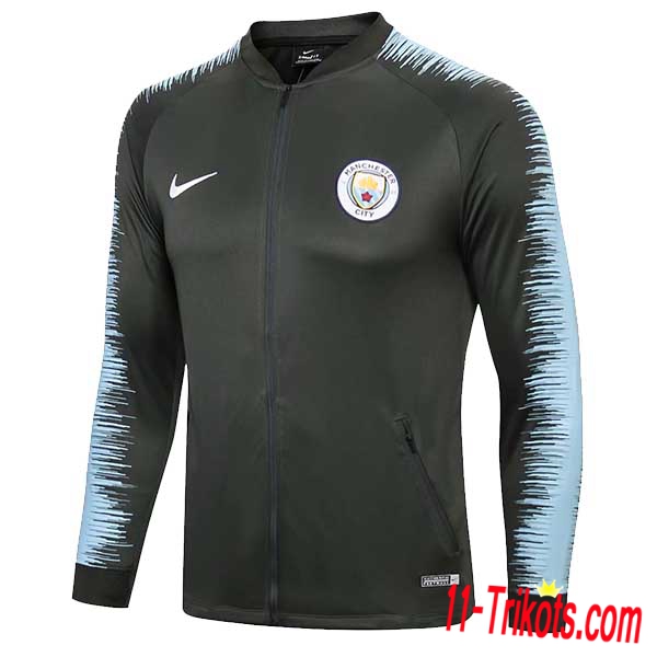 Chaqueta Futbol Manchester City Negro/Azul 2018/2019