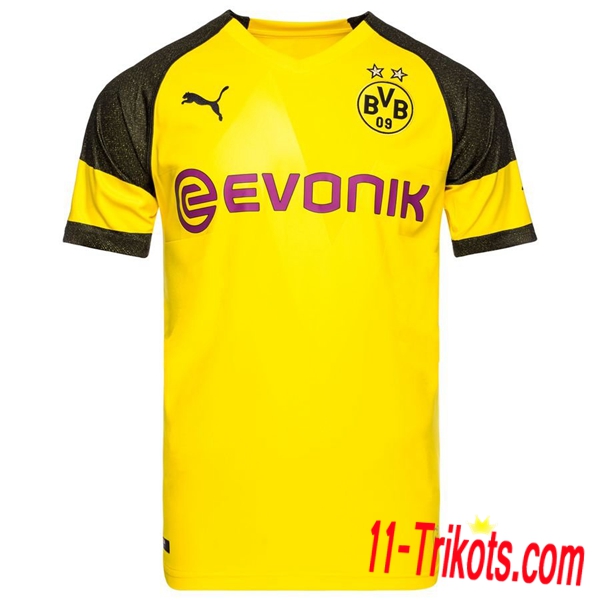 2XL-4XL | Neues Dortmund BVB Heimtrikot Gelb 2018-19 Kurzarm Herren