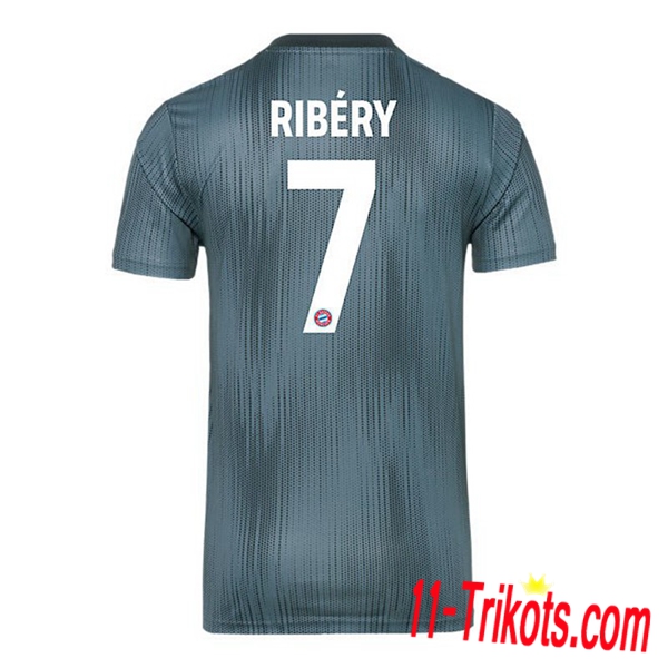 Spielername | Neues Bayern München Third Trikot 7 RIBERY Grün 2018-19 Kurzarm Herren