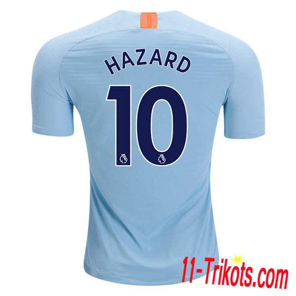 Spielername | Neues FC Chelsea Third Trikot HAZARD 10 Himmelblau 2018-19 Kurzarm Herren