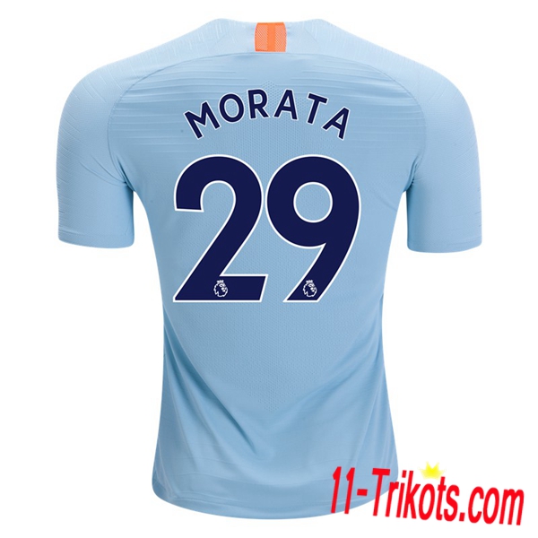 Spielername | Neues FC Chelsea Third Trikot MORATA 29 Himmelblau 2018-19 Kurzarm Herren