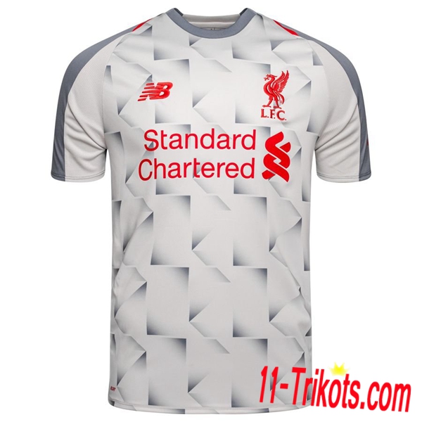 2XL-4XL | Neues FC Liverpool Third Trikot Purpurrot 2018-19 Kurzarm Herren