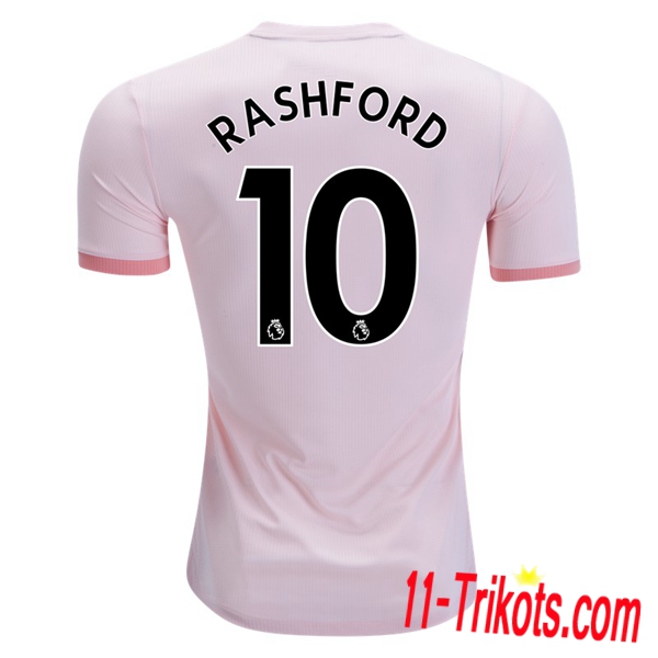 Spielername | Neues Manchester United Auswärtstrikot 10 Rashford Weiss 2018-19 Kurzarm Herren