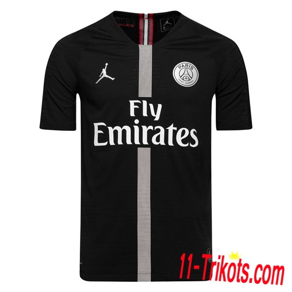 2XL-4XL | Neues Jordan PSG Schwarz 2018-19 Kurzarm Herren