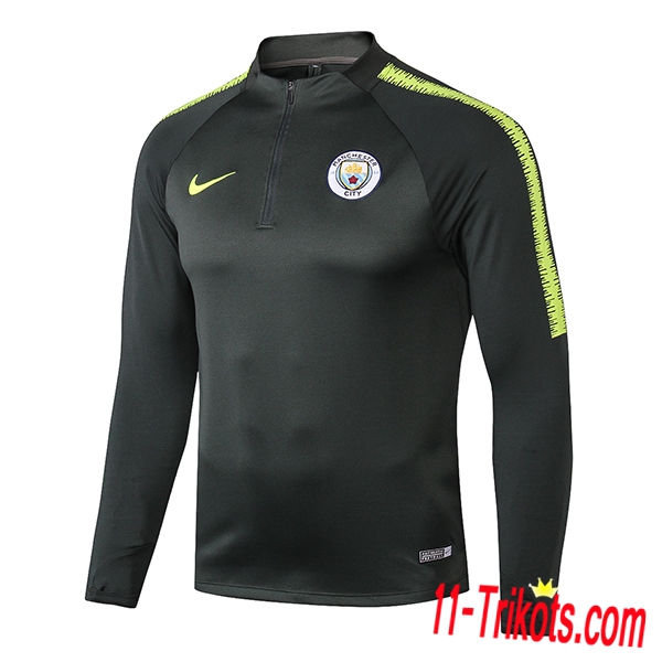 Sudadera de entrenamiento Manchester City Verde oscuro 2018/2019