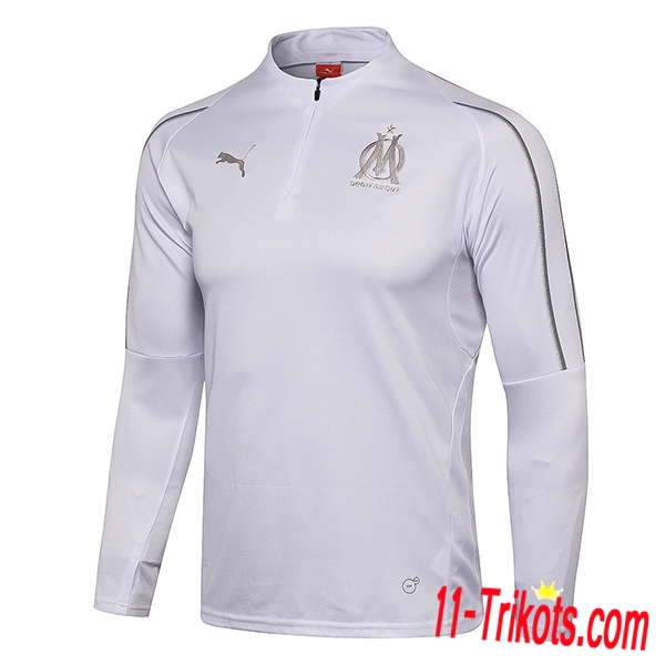 Sudadera de entrenamiento Marsella OM Gris 2018/2019