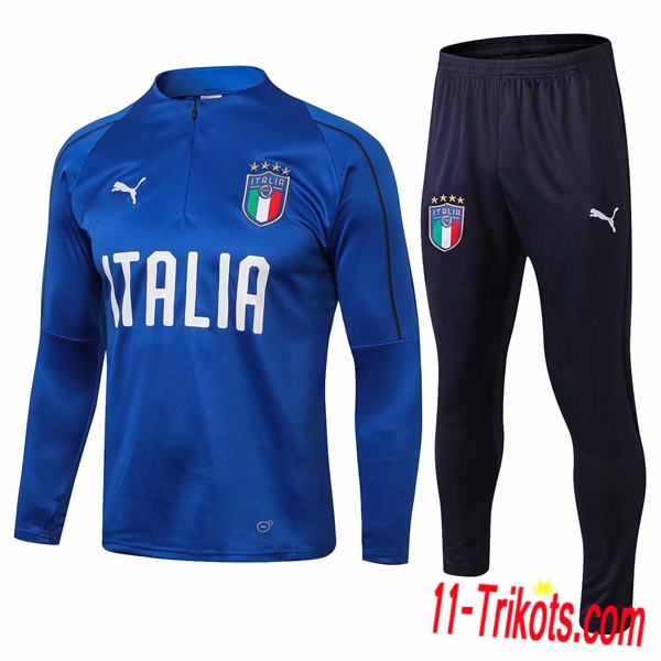 Neuestes Fussball Italien Trainingsanzug Blau 2018 2019 | 11-trikots