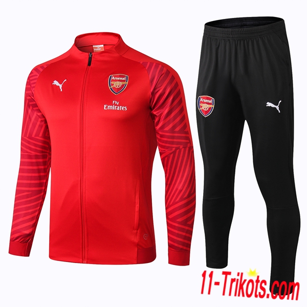 Neuestes Fussball Arsenal Trainingsanzug (Jacken) Rot 2018 2019 | 11-trikots