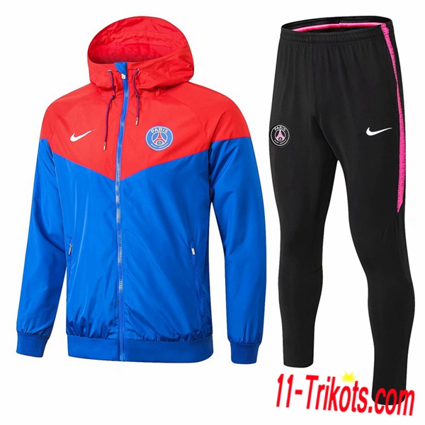 Neuestes Fussball PSG Blau/Rot Windjacke Anzüge 2018 2019 | 11-trikots