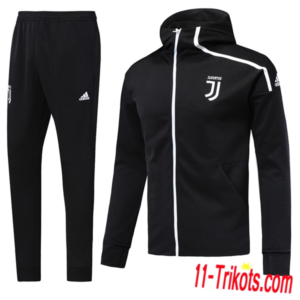 Neuestes Fussball Juventus Schwarz Windjacke Anzüge 2018 2019 | 11-trikots