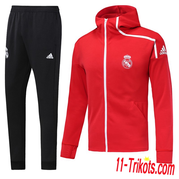 Neuestes Fussball Real Madrid Rot Windjacke Anzüge 2018 2019 | 11-trikots