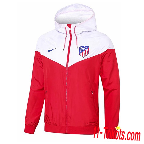 Chaqueta Futbol Coupe Vent Atletico Madrid Blanco/Roja 2018/2019