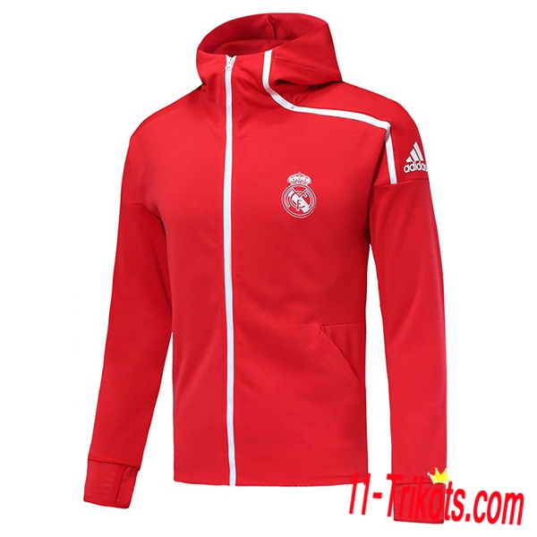 Chaqueta Futbol Coupe Vent Real Madrid Roja 2018/2019