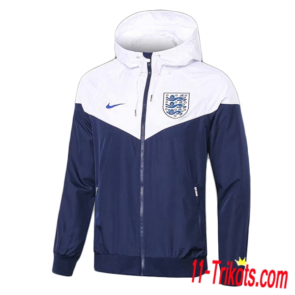 Chaqueta Futbol Coupe Vent Inglaterra Blanco/Azul oscuro 2018/2019