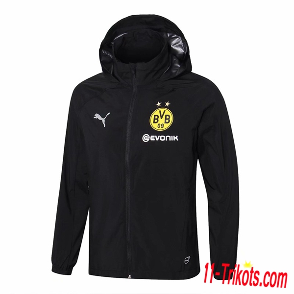 Neuestes Fussball Dortmund BVB Schwarz Windjacke 2018 2019 | 11-trikots