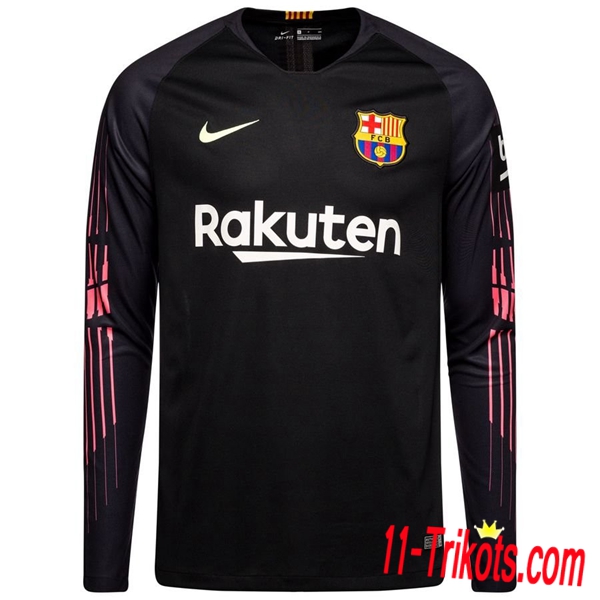 Neuestes Fussball Barcelona Torwarttrikot Schwarz 2018 2019 | 11-trikots