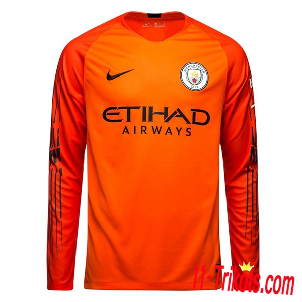 Neuestes Fussball Manchester City Torwarttrikot Orange 2018 2019 | 11-trikots