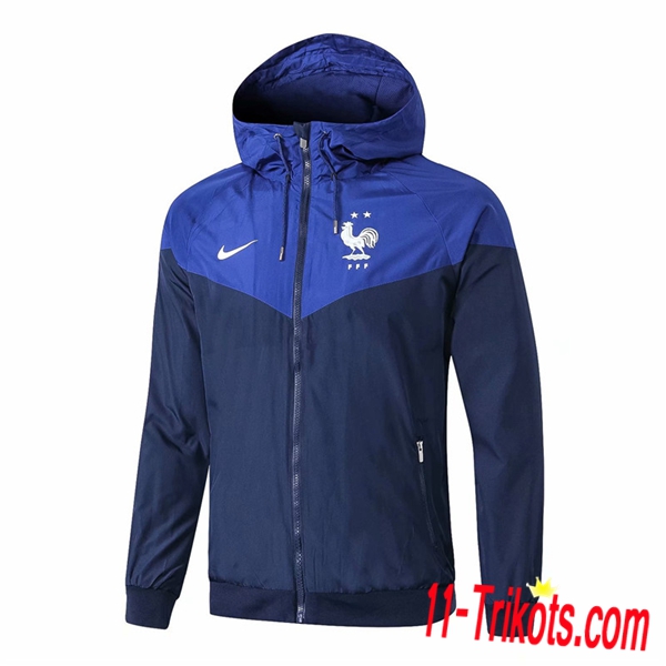 Chaqueta Futbol Coupe Vent Francia 2 estrellas Azul/Negro 2018/2019