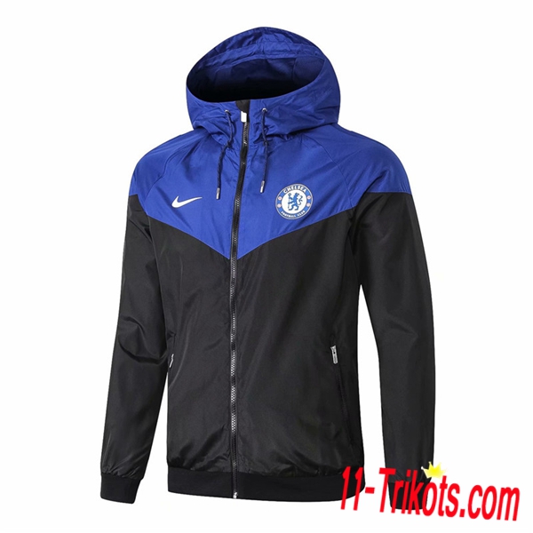 Chaqueta Futbol Coupe Vent FC Chelsea Azul/Negro 2018/2019