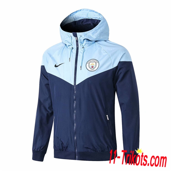 Chaqueta Futbol Coupe Vent Manchester City Azul oscuro 2018/2019