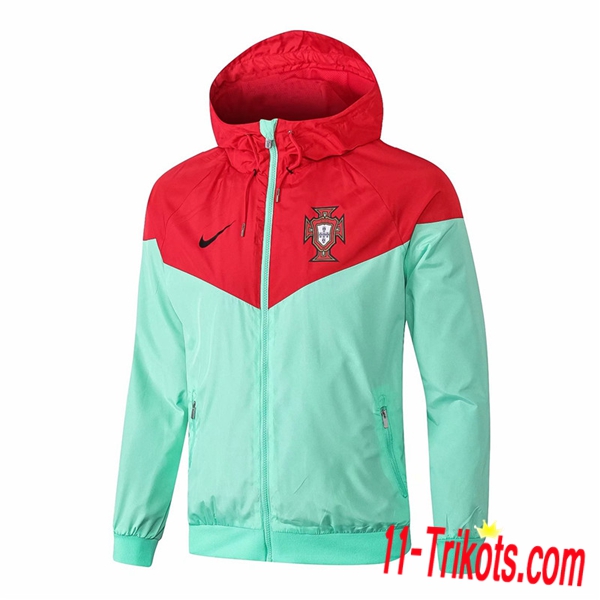 Chaqueta Futbol Coupe Vent Portugal Roja/Verde 2018/2019