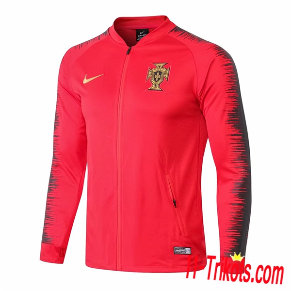 Chaqueta Futbol Portugal Roja/Negro 2018/2019