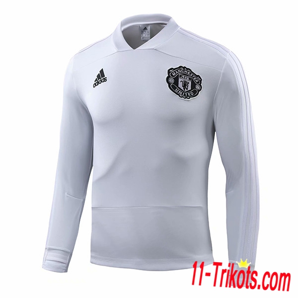 Sudadera de entrenamiento Manchester United Blanco 2018 2019