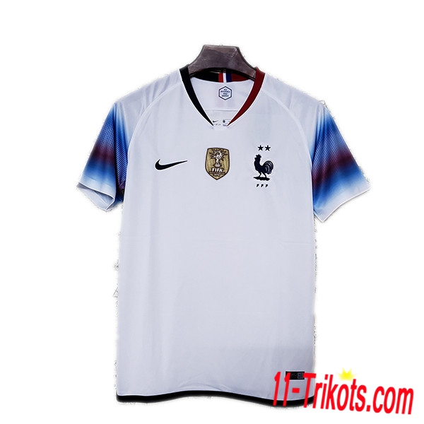 Neuestes Fussball Frankreich 2 Sterne Auswärtstrikot Weiß 2019/2020 | 11-trikots